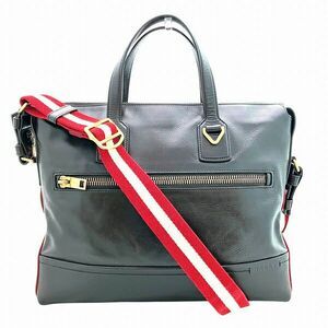 Bally Leather 2way Business Bag